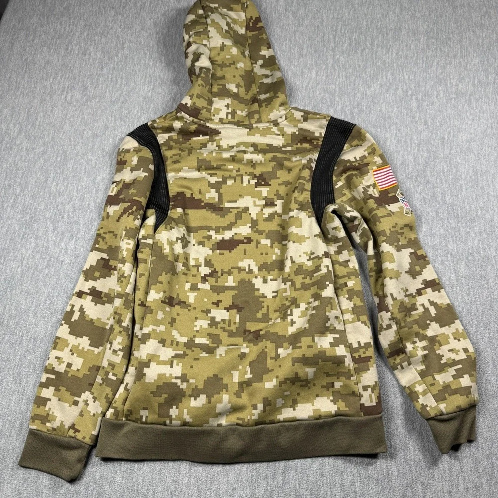 Nike Hoodie Boys‎ L Camo Pullover New England Patriots NFL Dri-Fit Football Warm